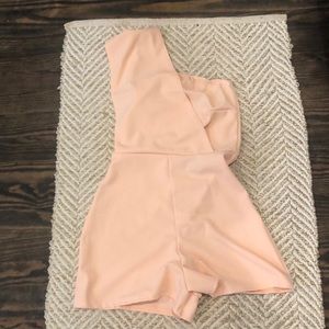 One shoulder romper